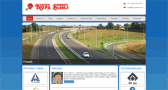 Desktop Screenshot of novasteels.com